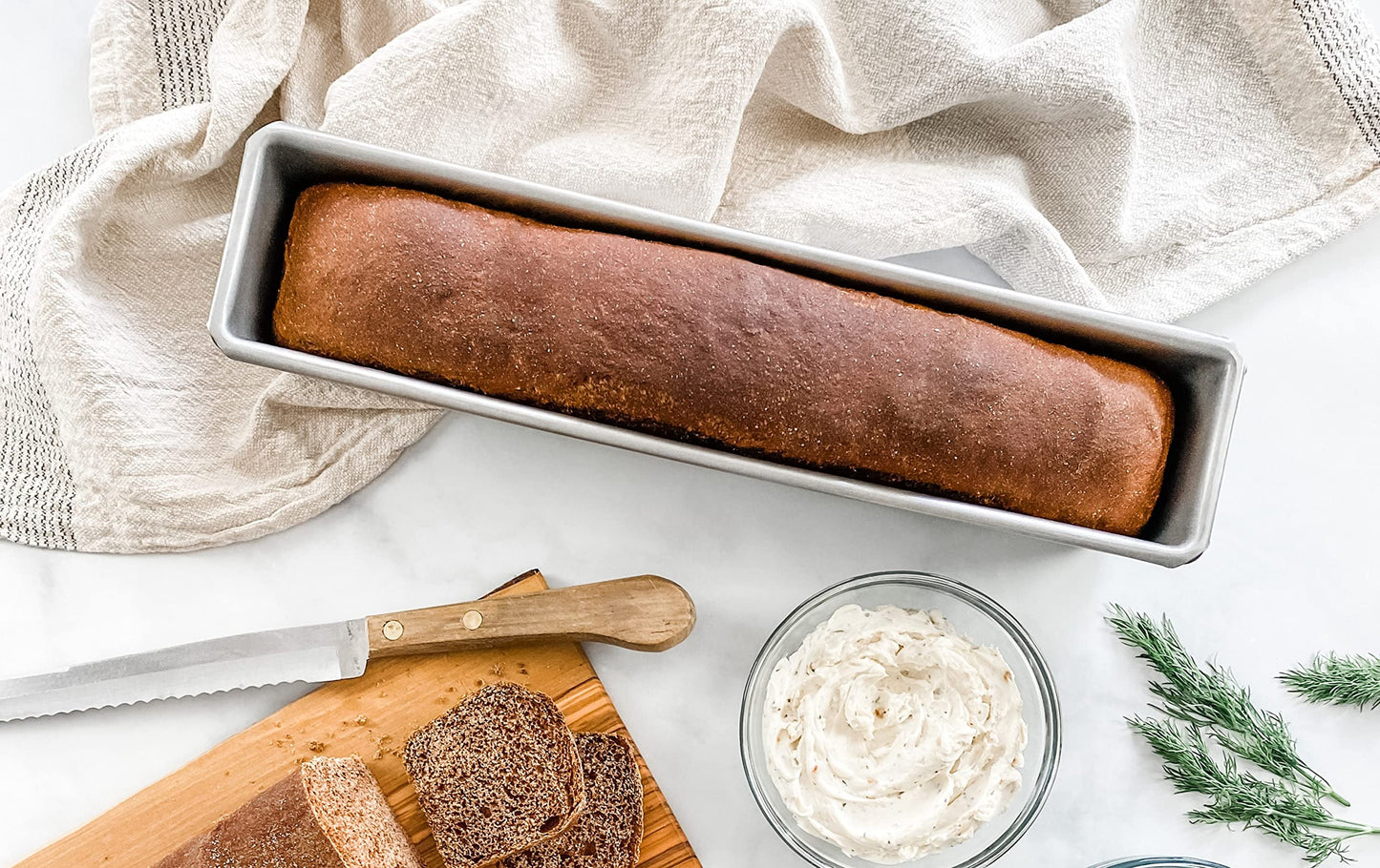USA Pan Bakeware Nonstick Cocktail Sandwich Loaf Pan
