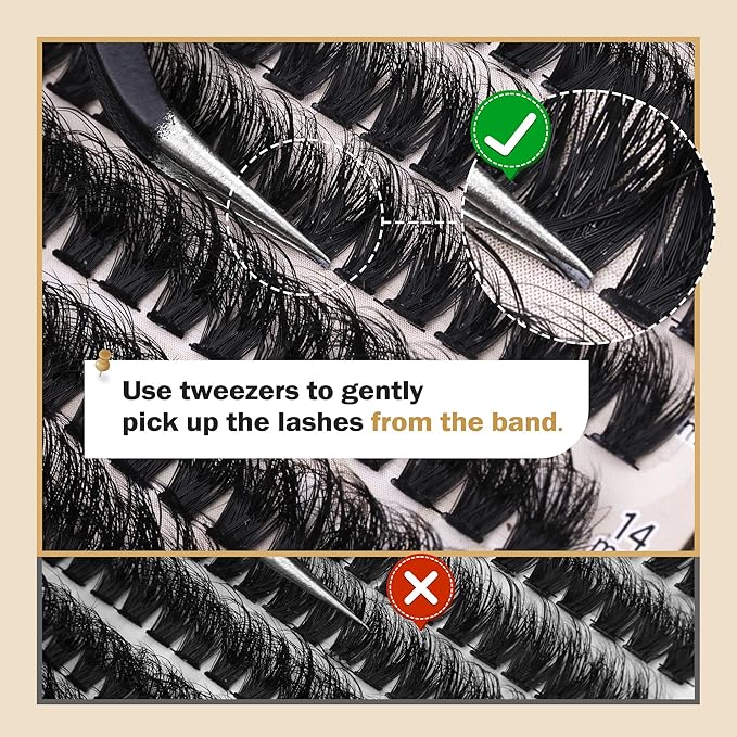 Full Volume Eyelash Clusters DIY Lash Extension 10-18MIX D-Curly Lash Clusters 200D Wispy Individual Lashes Extensions Clusters Eyelashes DIY Lash for Beginners by Focipeysa