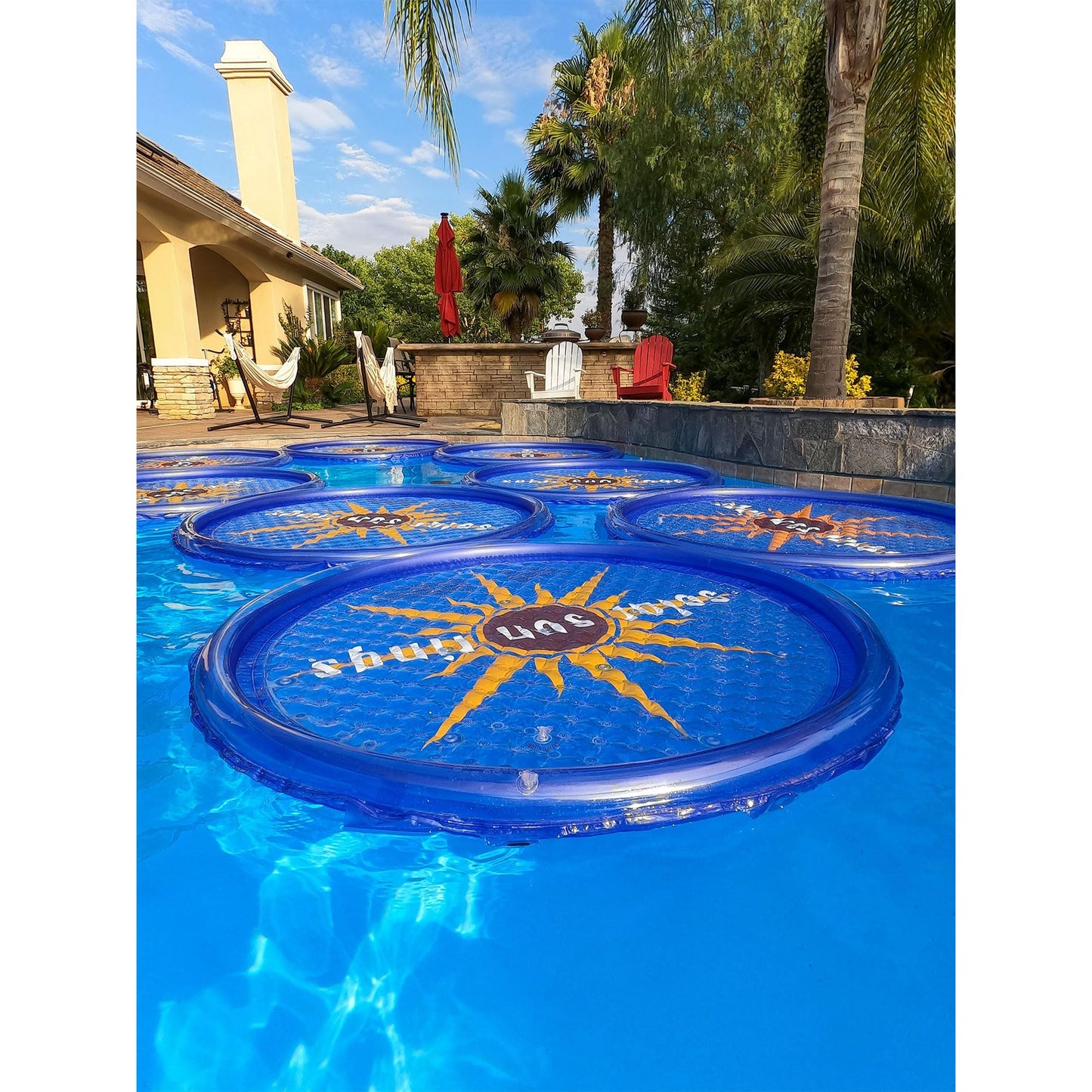 Solar Sun Rings 60 Inch Above Ground or Inground Swimming Pool Hot Tub Spa Heating Accessory Circula