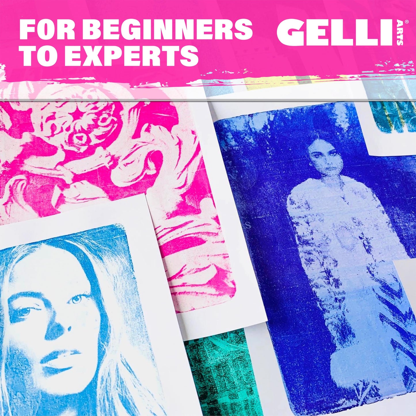 Gelli Arts Gel Printing Plate - 8" X 10" Gel Plate, Reusable Gel Printing Plate, Printmaking Gelli Plate for Art, Clear Gel Monoprinting Plate, Gel Plate Printing for Arts and Crafts