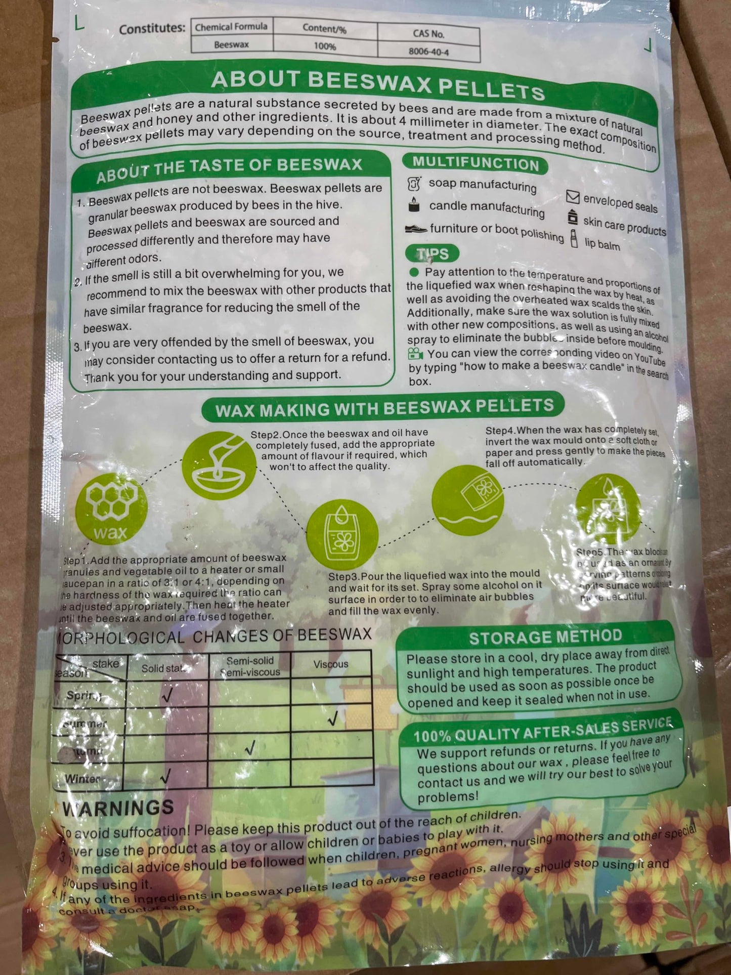 CARGEN White Beeswax Pellets - 3LB Beeswax Pastilles Bulk Bees Wax Pellets Triple Filtered for DIY Making Candles Skin Care Lip Balm Soap Lotion and Soap Making Supplies for Christmas,Halloween