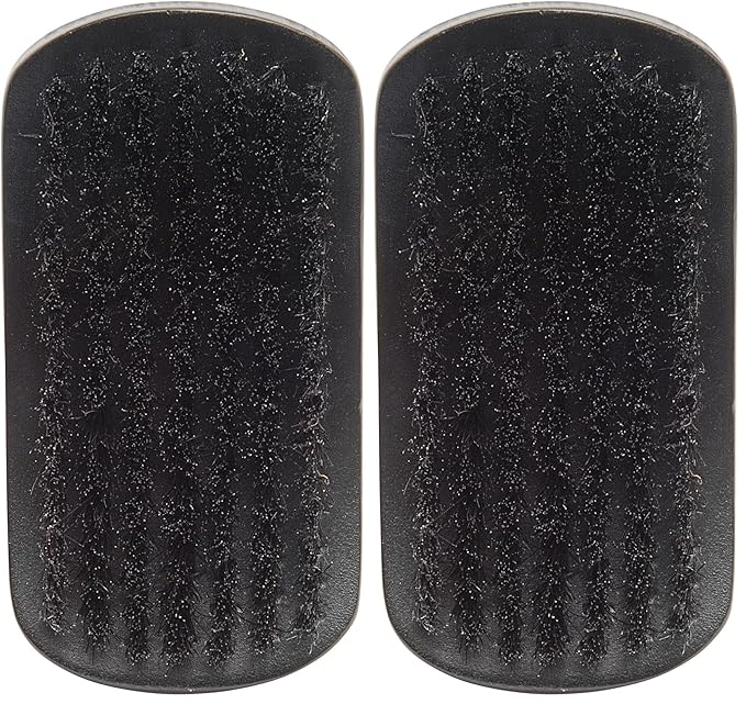 Diane Curved, Boar Military Brush D1002, Soft Bristles (Pack of 2)