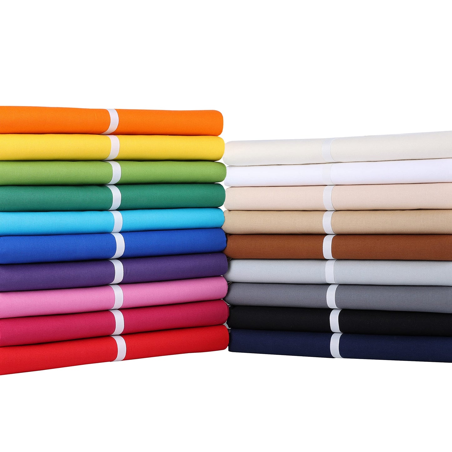 Craftido-19 Options-100% Cotton Fabric by The Yard in Solid Color 44”Wide by 3yd (9 ft) -Medium Weight 5.2 oz-Soft Cotton for Quilting, Sewing, Crafts, Binding, Backing and Lining - Orange