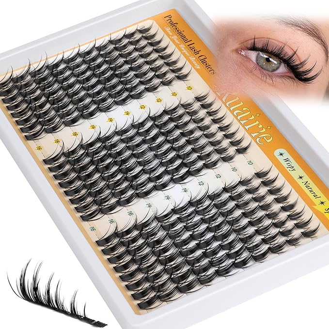 Manga Lash Clusters Spiky Eyelash Clusters Wispy Cluster Eyelash Extensions Fairy Lashes Clusters Natural Individual Lashes 240pcs Anime DIY Lash Extensions 10-16mm Cluster Lashes by Ruairie