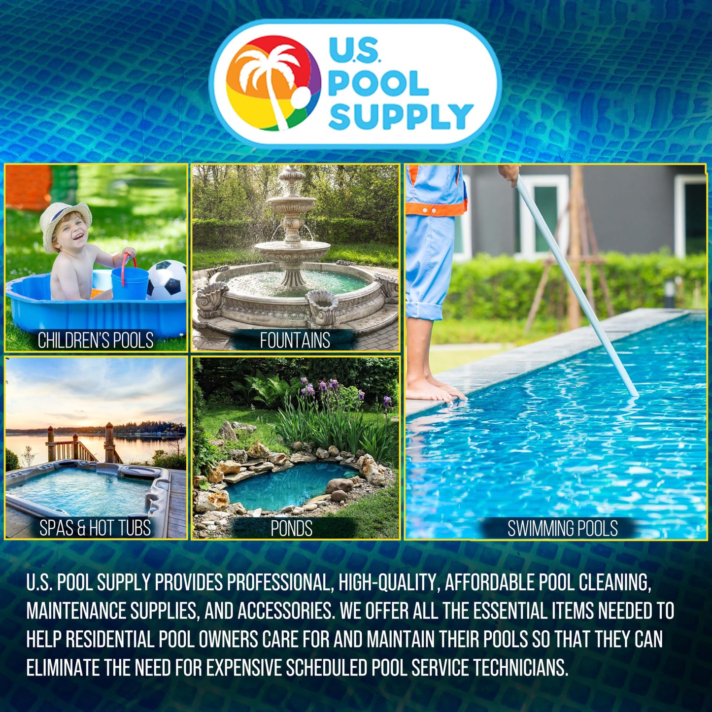 U.S. Pool Supply Weighted Inground Pool Skimmer Basket (Set of 2) - Skimmer Filter Basket, Skims Leaves – Compatible with Hayward SPX1070E, Prevent Pump Clogs - 8" Top, 5.5" Bottom, 5" Deep