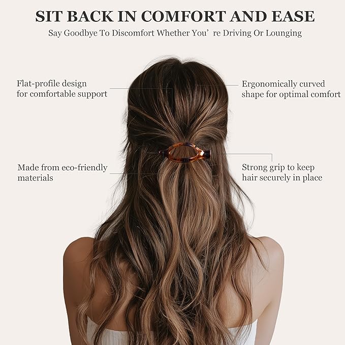 8 Pack Flat Hair Clips for Women, Matte Flat Claw Clips for Thick & Thin Hair No-Slip Strong Hold Hair Barrettes, French Duckbill Styling Accessories for Women