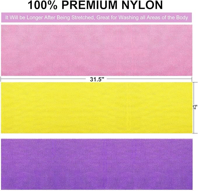 African Net Sponge African Exfoliating Net African Bath Sponge African Scrubbing Long Net Rag African Wash Net Shower Body Scrubber