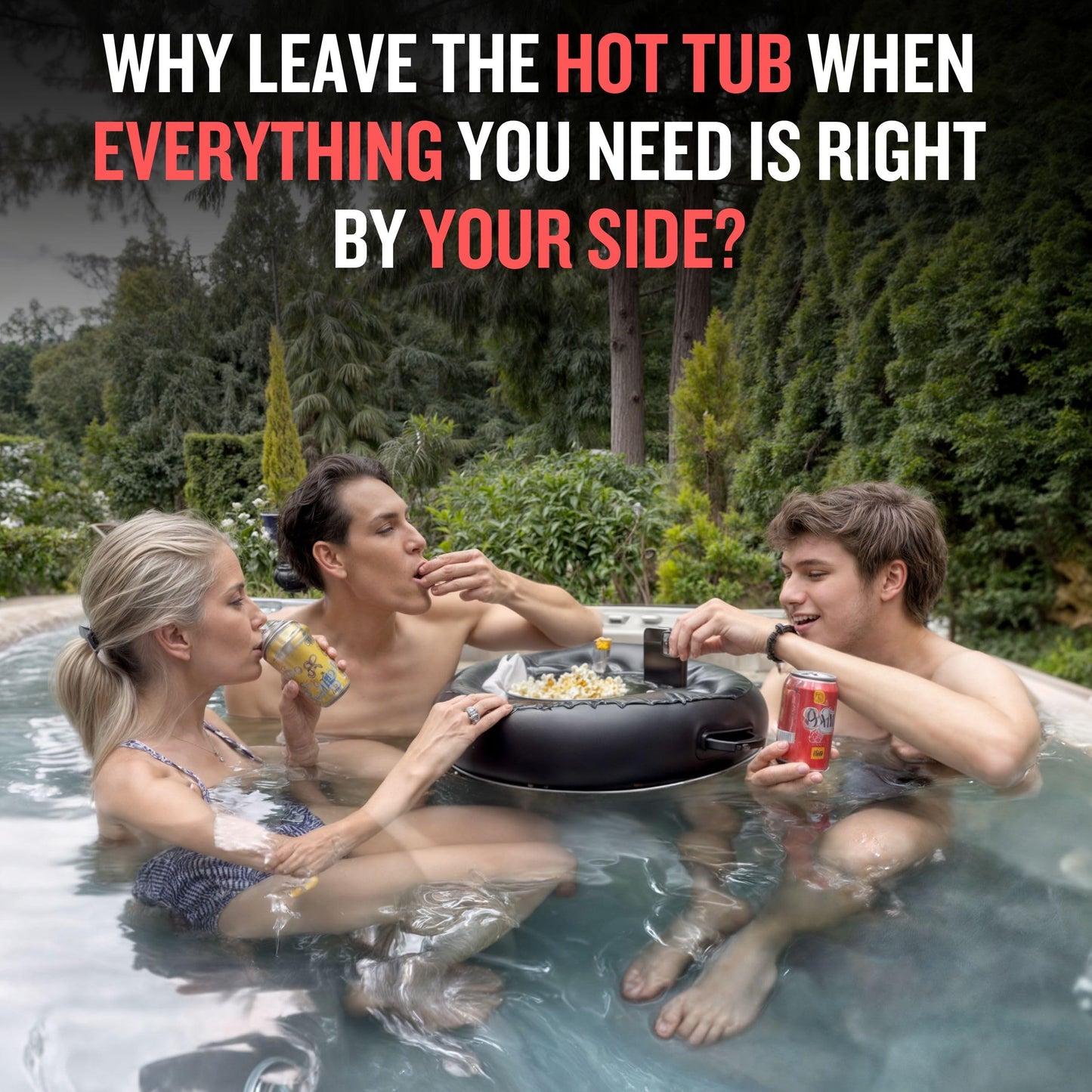 DIVEBLAST: Premium Floating Drink Holder for Pool, Hot Tub Accessories for Adults - Holds Up to 50 LBS - Fun Swimming Pool Accessories for Adults, Cool and Unique Drink Floaties
