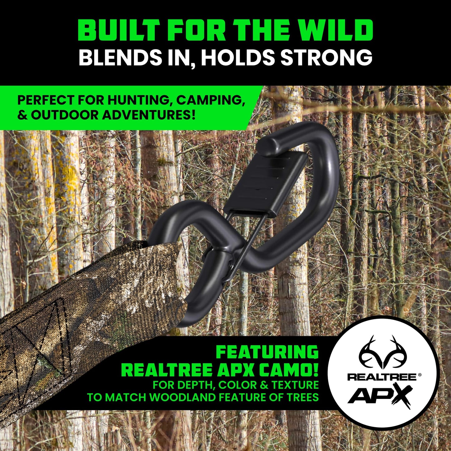 Rhino USA x Realtree Ratchet Straps Tie Downs (4PK) - 1" x15' (1,823lb Break Strength) - Ultimate Tie Down Straps with Safety S Hooks - for Trucks, Cargo, Moving, Appliances- Realtree APX Camo