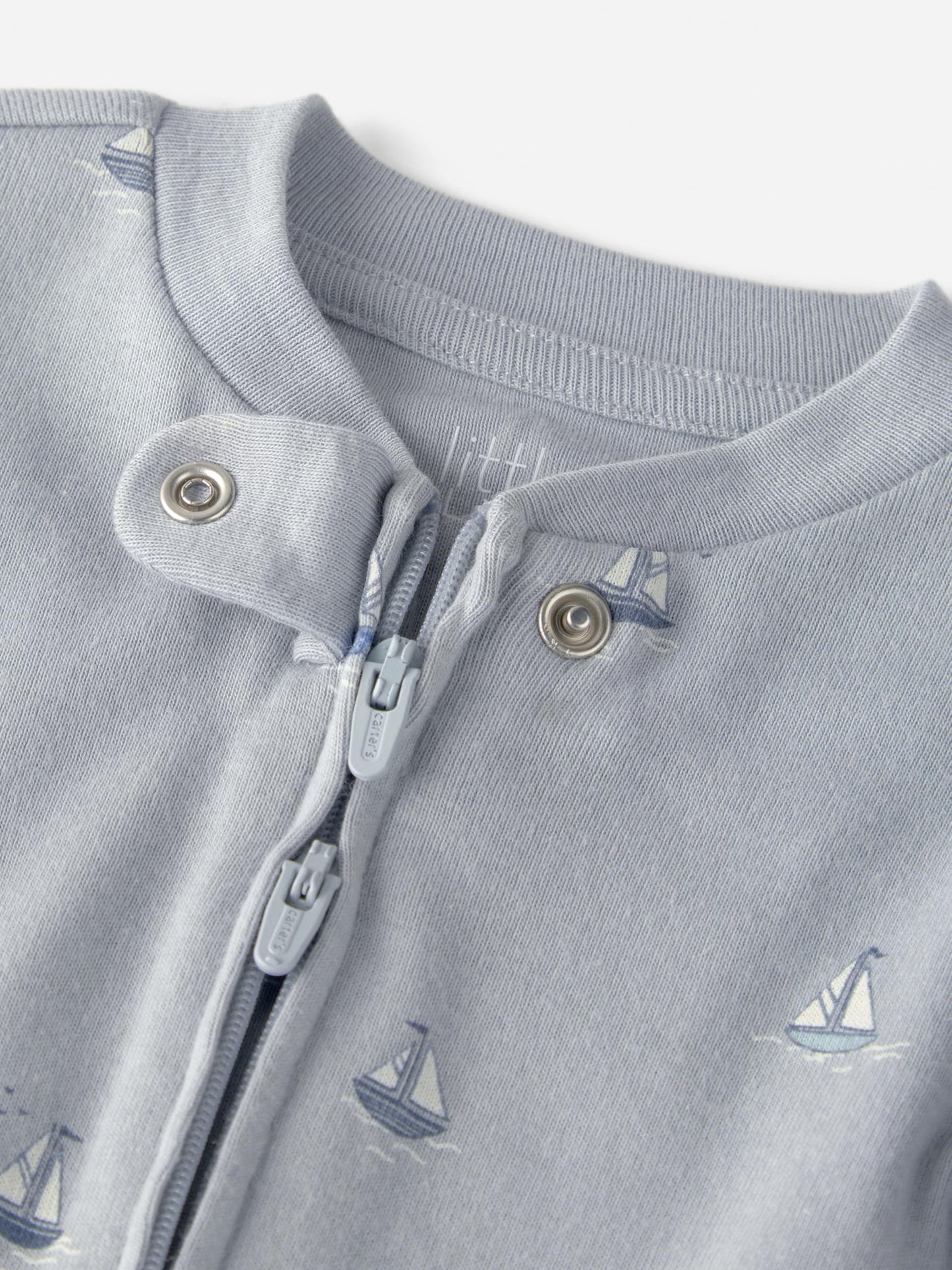 Little Planet by Carter's Neutral Sleep and Play made with Organic Cotton, Sail Away, 9M