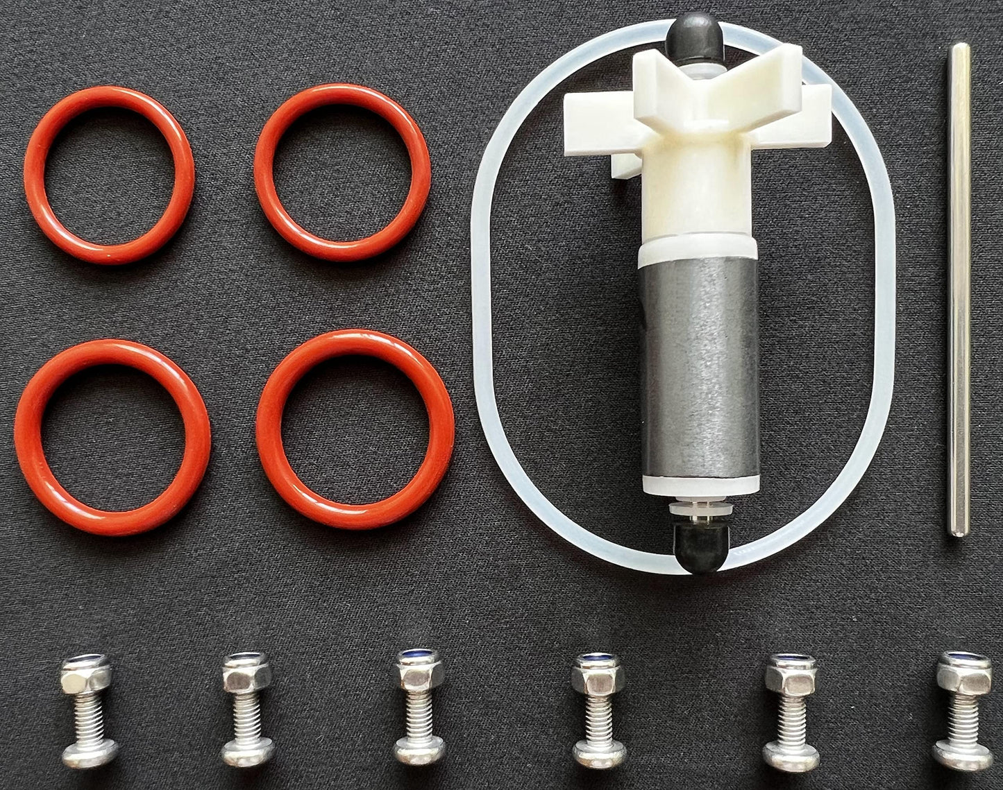P4071 58113 Hot Tub Water Pump E02 Repair Kit for Coleman SaluSpa Lay-Z-Spa (w/Impeller & Shafts)