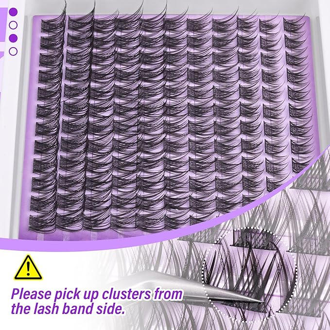 Lash Clusters Wispy Lash Extension Natural Cluster Eyelash Extension 132 Pcs CC-Curly Eyelash Individuals 10-16MM DIY Lashes Beginner-friendly Soft Cluster Lash Pack for Daily Wear by Mavphnee