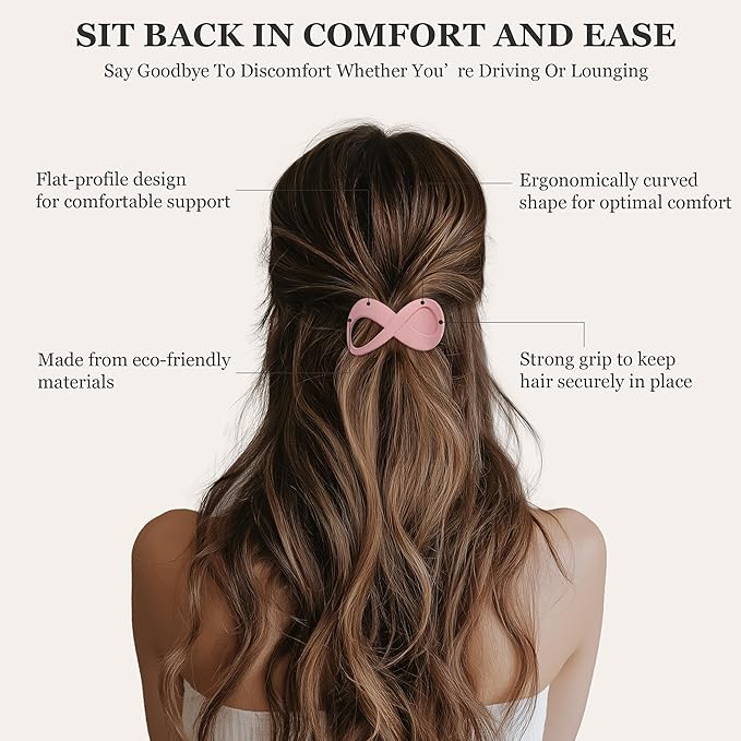 8 Pcs French Flat Hair Clips for Women Matte Claw Clips for Thick & Thin Hair No-Slip Hair Claw Strong Hold Styling Barrettes Accessories