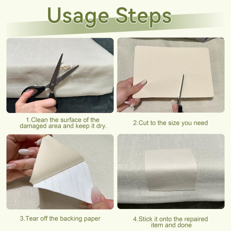 Besezx Canvas Repair Patch,Outdoor Gear Patch, 7.87x5.9 Inches 8PCS,Waterproof Self-Adhesive Fabric Repair Tape for Repairing Boat Covers,Sun Shades,Sofas,Tents,Lounge Chairs,Awnings (Beige)