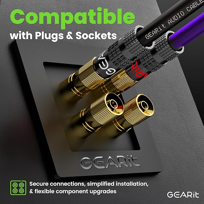 GEARit Pro Series 16AWG Speaker Wire, 16 Gauge Speaker Wire Cable (100 Feet / 30 Meters) Great Use for Home Theater Speakers and Car Speakers, Transparent Black/Purple