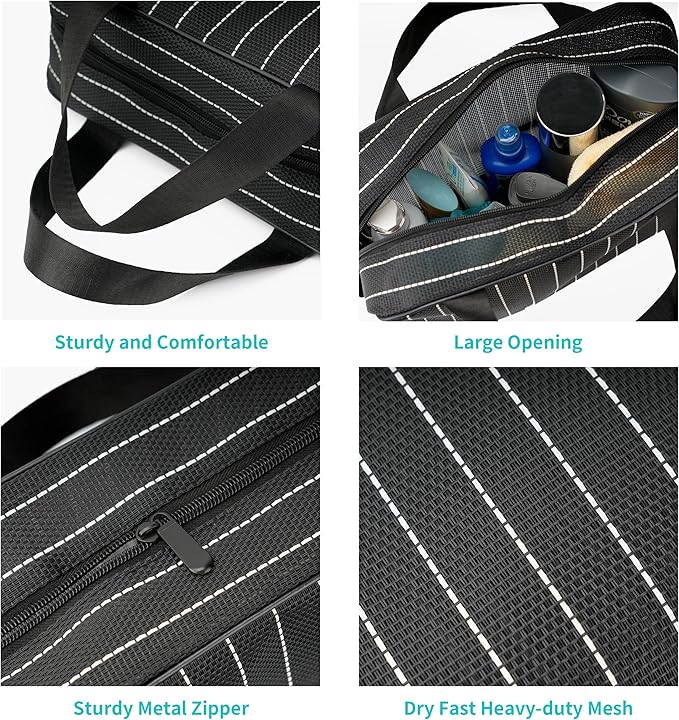 REDSINDA Mesh Shower Caddy Bag for Bathroom Gym Camping Portable Travel Mesh Toiletry Bag for Women Men
