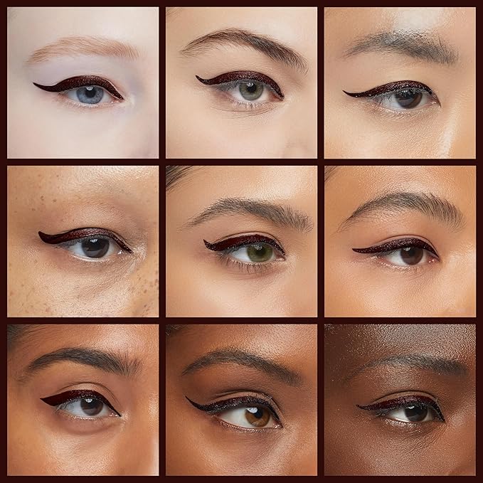 Luxillia Magnetic Eyeliner for Magnetic Eyelashes, Upgraded Strongest Hold, Most Natural Look, Waterproof, Smudge Proof Liquid Liner (Pack of 2) (BROWN)