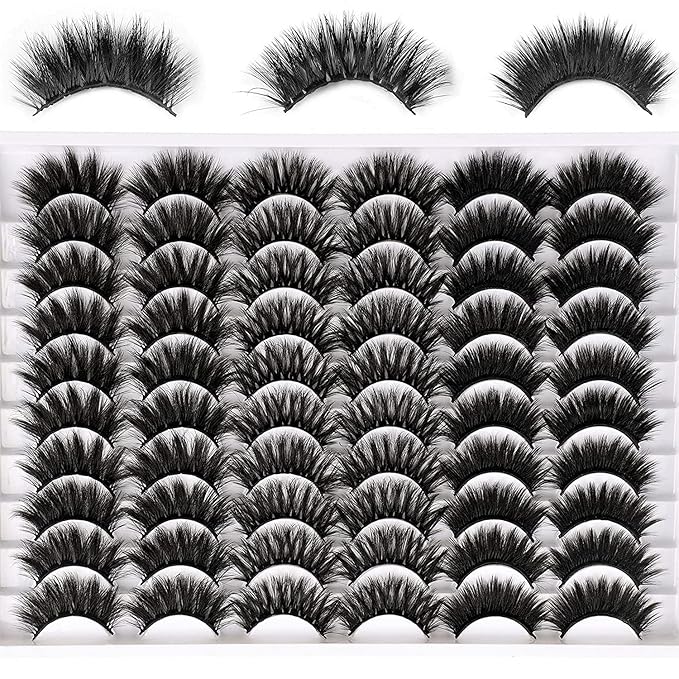 5D 20mm Lashes Faux Mink Eyelashes Fluffy Dramatic False Lashes Wholesale Pack
