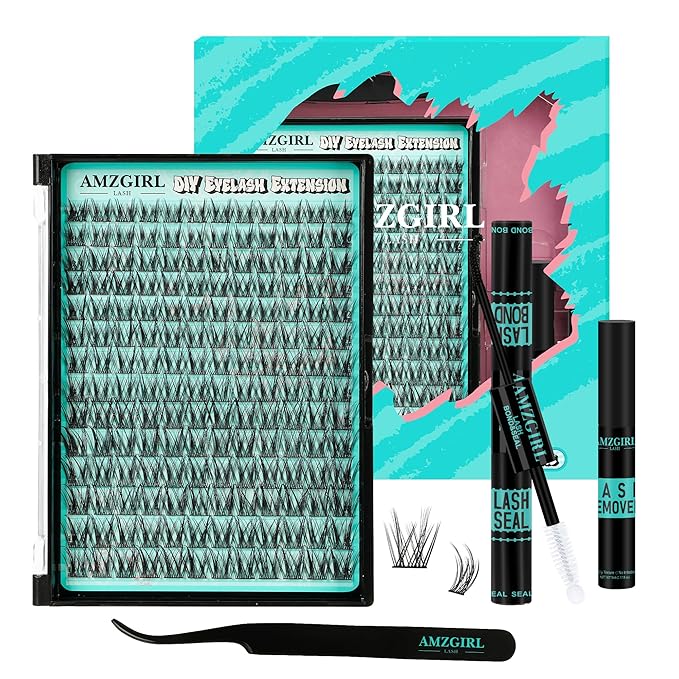 Manga Lash Clusters Kit 168pcs C Curl Fairy Eyelash Extension Individual Lashes Bond and Seal Waterproof,Eyelashes Glue Remover,Lash Applicator for Volume Anime Lashes Cluster(Wing,C-10-18mm Kit)