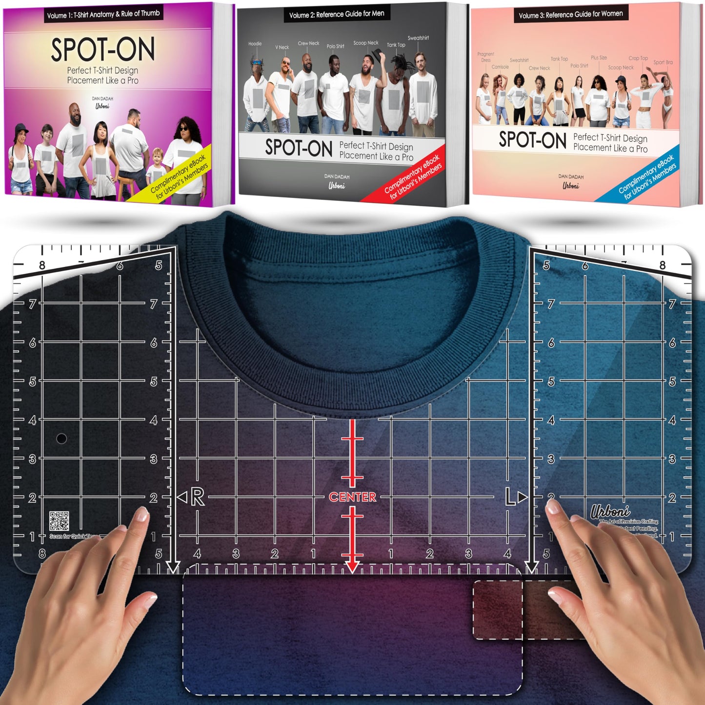 (Upgraded - XL Size) Tshirt Ruler Guide Vinyl Alignment - Shirt Measurement Tool Placement Center Design, DTF Template, Left Chest Logo, Accessories for Cricut, Heat Press Sublimation Iron on HTV