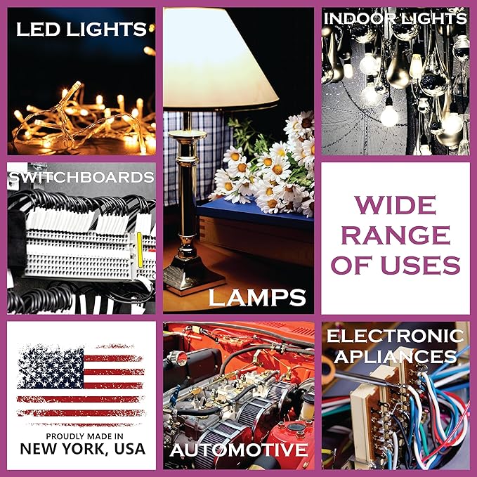 NATIONAL Wire & Cable – 18 AWG 4-Conductor Premium Copper Wire, 250 ft, Stranded | Made in USA, Flexible Jacket | LED Strips, Electronics, Low Voltage, DIY Projects, Indoor and Outdoor Use