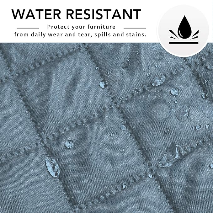 Easy-Going Sectional Couch Covers for Dogs L Shape Sofa Cover Reversible Sofa Slipcover Chaise Lounge Cover Furniture Protector Cover for Pets Dog Cat (42 x 68 inches, Light Blue/Light Blue)