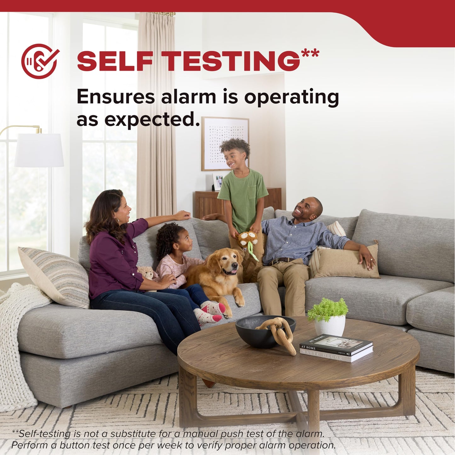 Kidde Smoke Detector, Hardwired with 10-Year Battery Backup, Interconnectable, LED Status Lights, 85 dB Alarm, 5-inches, 20SA10, 1 Pack