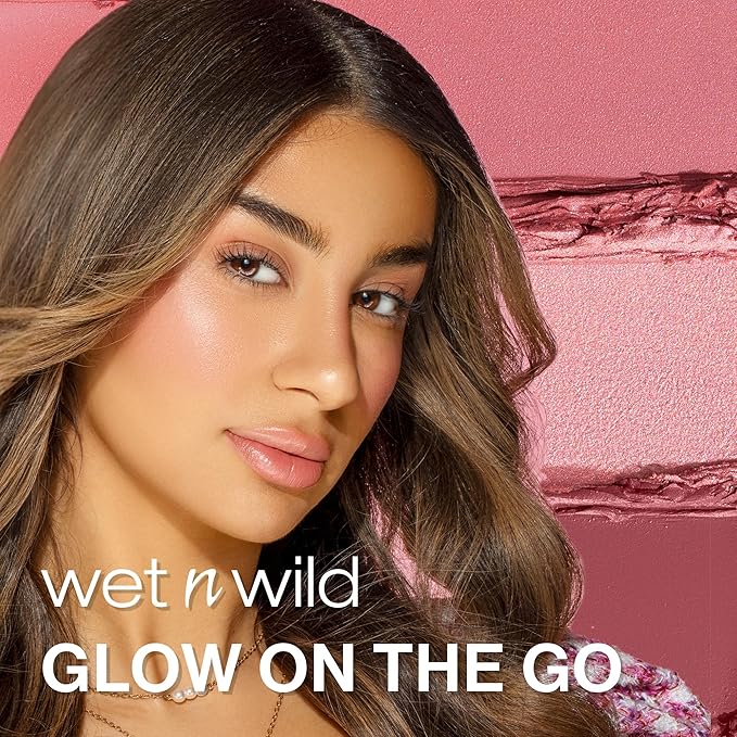 wet n wild MegaGlo Makeup Stick, Buildable Color, Versatile Use, Cruelty-Free & Vegan - Current Jam