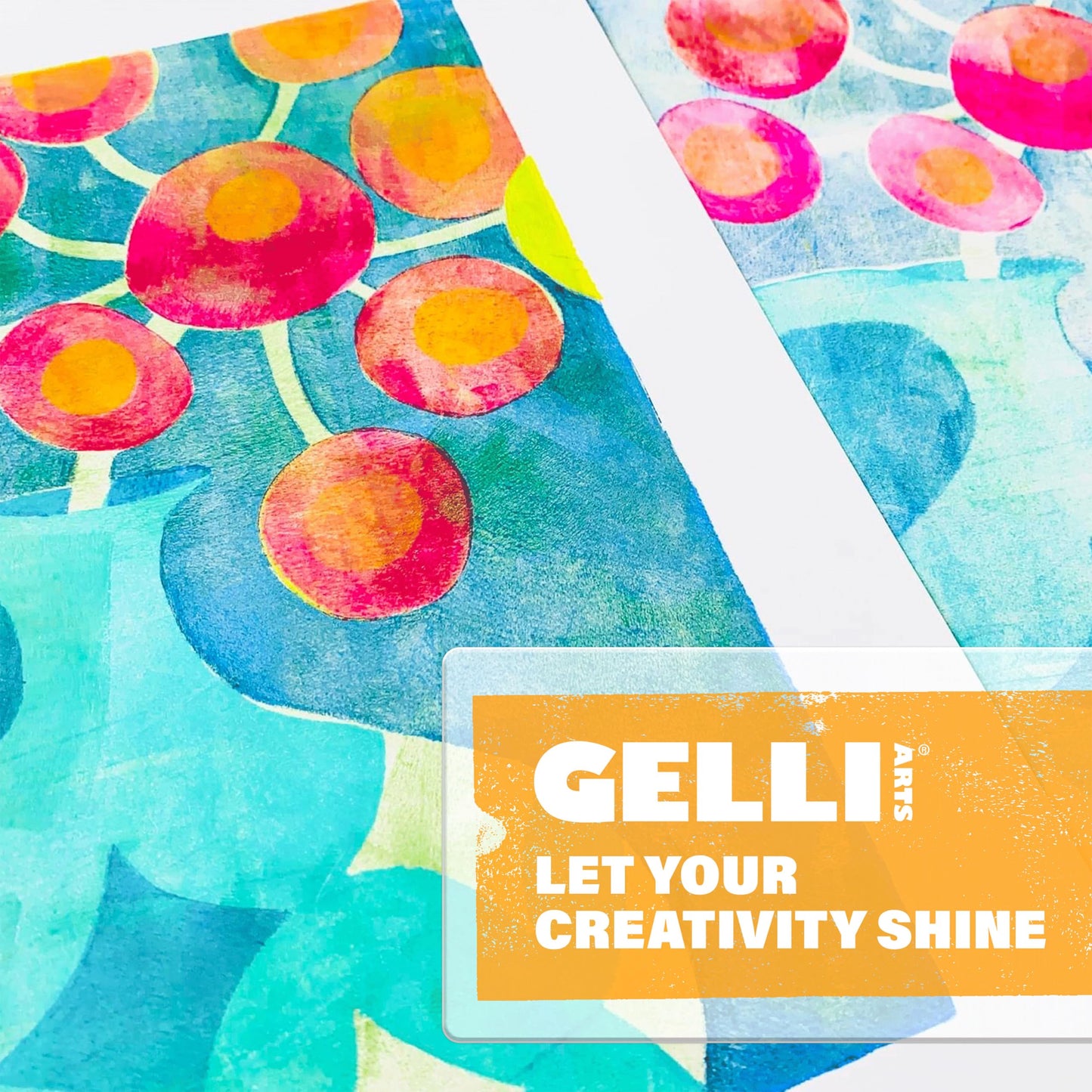 Gelli Arts Gel Printing Plate - 8" X 10" Gel Plate, Reusable Gel Printing Plate, Printmaking Gelli Plate for Art, Clear Gel Monoprinting Plate, Gel Plate Printing for Arts and Crafts