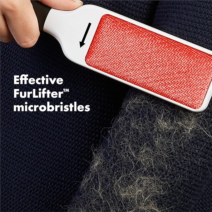 OXO Good Grips Furlifter Pet Garment Brush Hair Remover for Clothing, White, Garment Brush