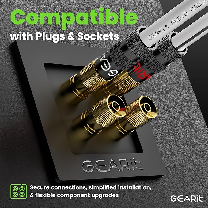 16AWG Speaker Wire, GearIT Pro Series 16 Gauge Speaker Wire Cable (500 Feet / 152.4 Meters) Great Use for Home Theater Speakers and Car Speakers, White