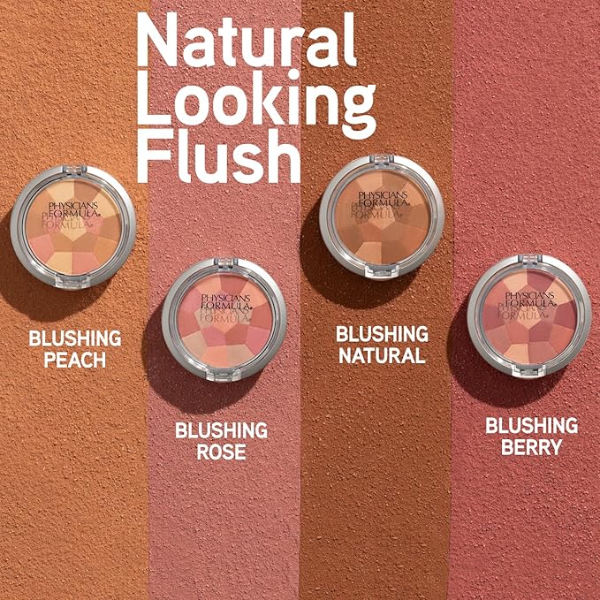 Physicians Formula Powder Palette Multi-Colored Blush, Silky Smooth Formula, Hypoallergenic, Blends Easily Without Irritation Ã¢ÂÂ Blushing Rose