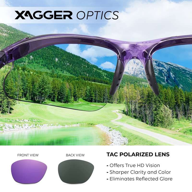 Xagger Kids Youth Polarized Sports Sunglasses for Boys Girls Baseball Softball Glasses TR90 Frame