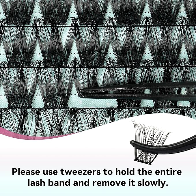 Lash Clusters 144pcs Cluster Eyelash Extensions D Curl Eyelash Clusters False Eyelashes Soft Comfortable Individual Lashes DIY Lash Extensions with Thin Band (Dusk, D-10-18mm)