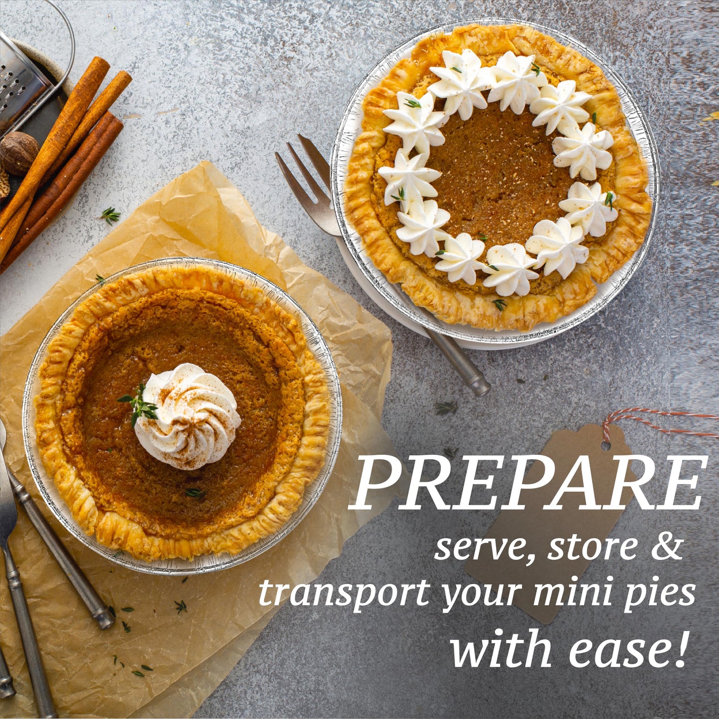 Spare Essentials (120 Pack) 5" Aluminum Pie Pans 5 Inch, Mini Pie Tins Disposable, 5 Inch Aluminum Foil Pie - Individual Pie Pans perfect for Baking, Storing & Reheating Pot Pies Small Pie Tins