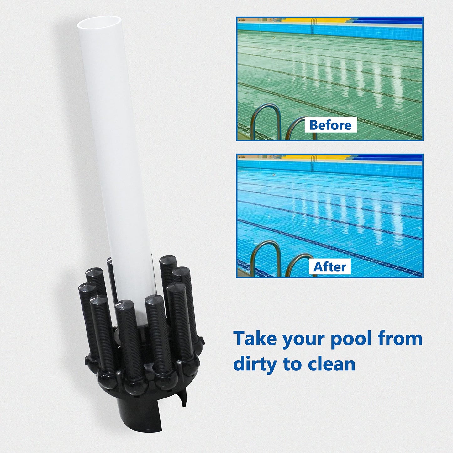 TIROAR SX180DA Lateral Assembly with Center Pipe Compatible with Hayward Pro Sand Filter Series S180T