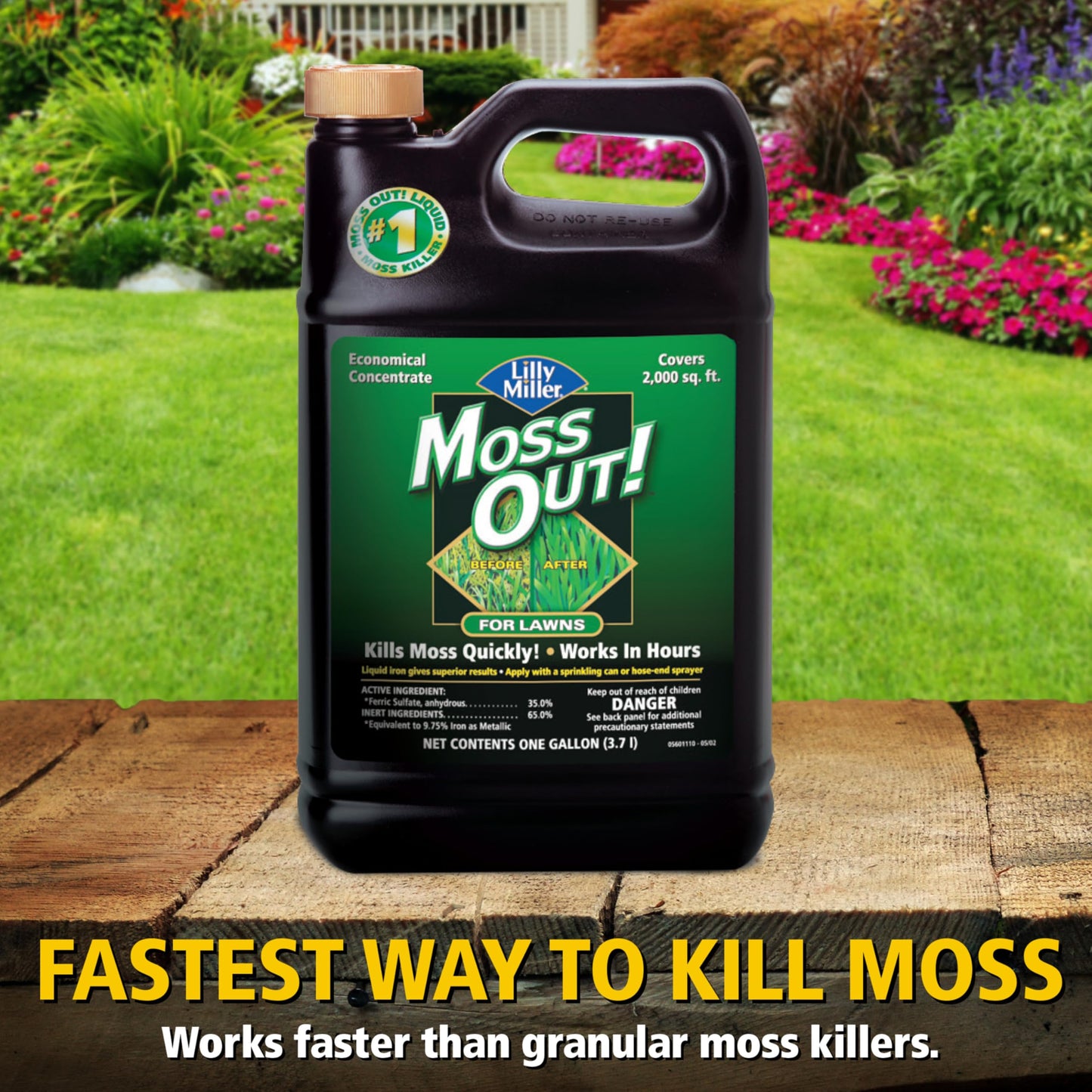 Lilly Miller Moss Out For Lawns Concentrate 1 Gallon- 10009156, Neutral