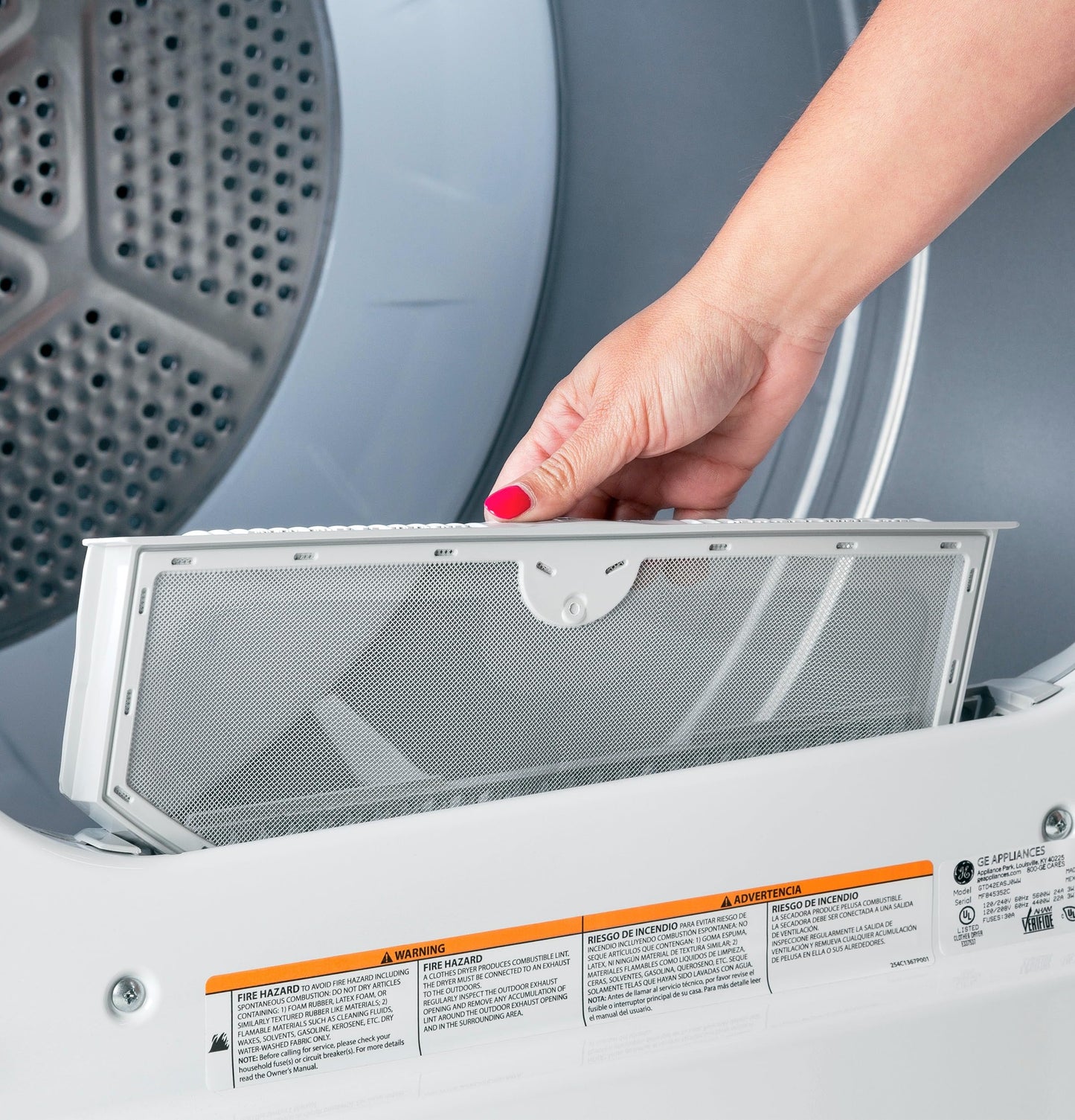 GE 7.2 cu. ft. Gas Dryer with Up to 120 ft. Venting and Reversible Door