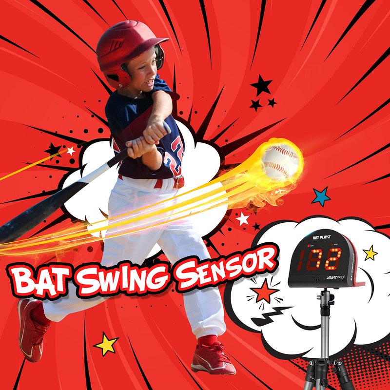 TGU Baseball Gifts, Radar Speed Guns (Hands-Free) Baseball Radar, Pitch Training Aids, High-Tech Gadget & Gear, Black (NIS022132024)