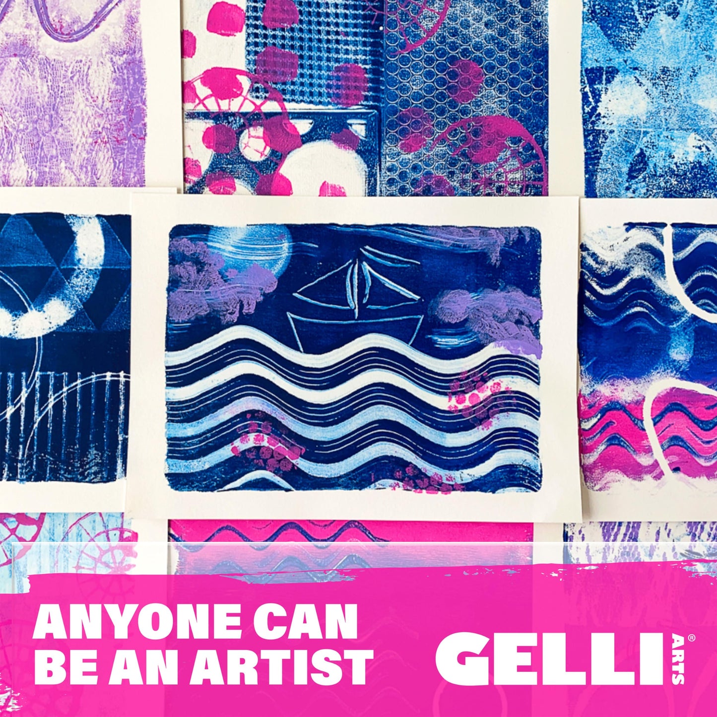 Gelli Arts Gel Printing Plate - 8" X 10" Gel Plate, Reusable Gel Printing Plate, Printmaking Gelli Plate for Art, Clear Gel Monoprinting Plate, Gel Plate Printing for Arts and Crafts