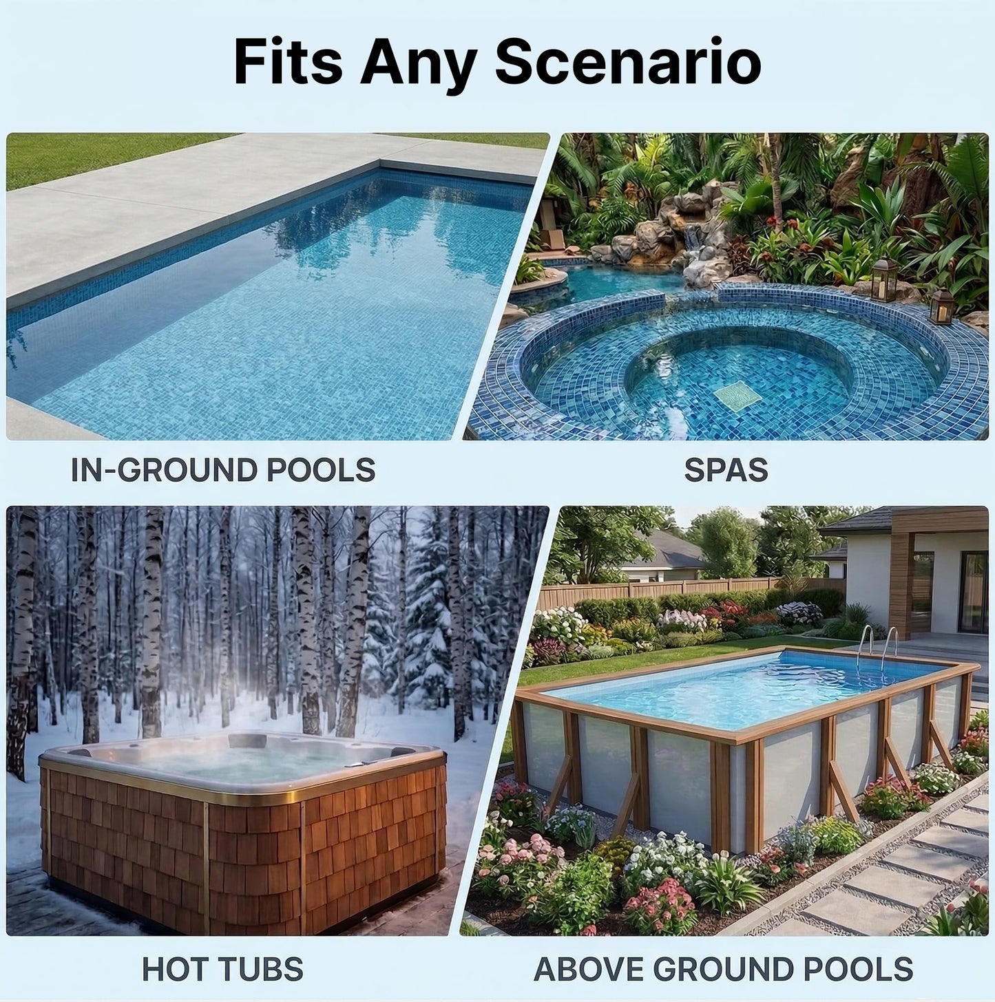Consciot Pool Vacuum for Above Ground Pool & Inground Pool, Rechargeable Handheld Cleaner with Telescopic Pole,18.5 GPM Suction, 13.4" Head, 60-Min Runtime, for Spa & Hot Tub