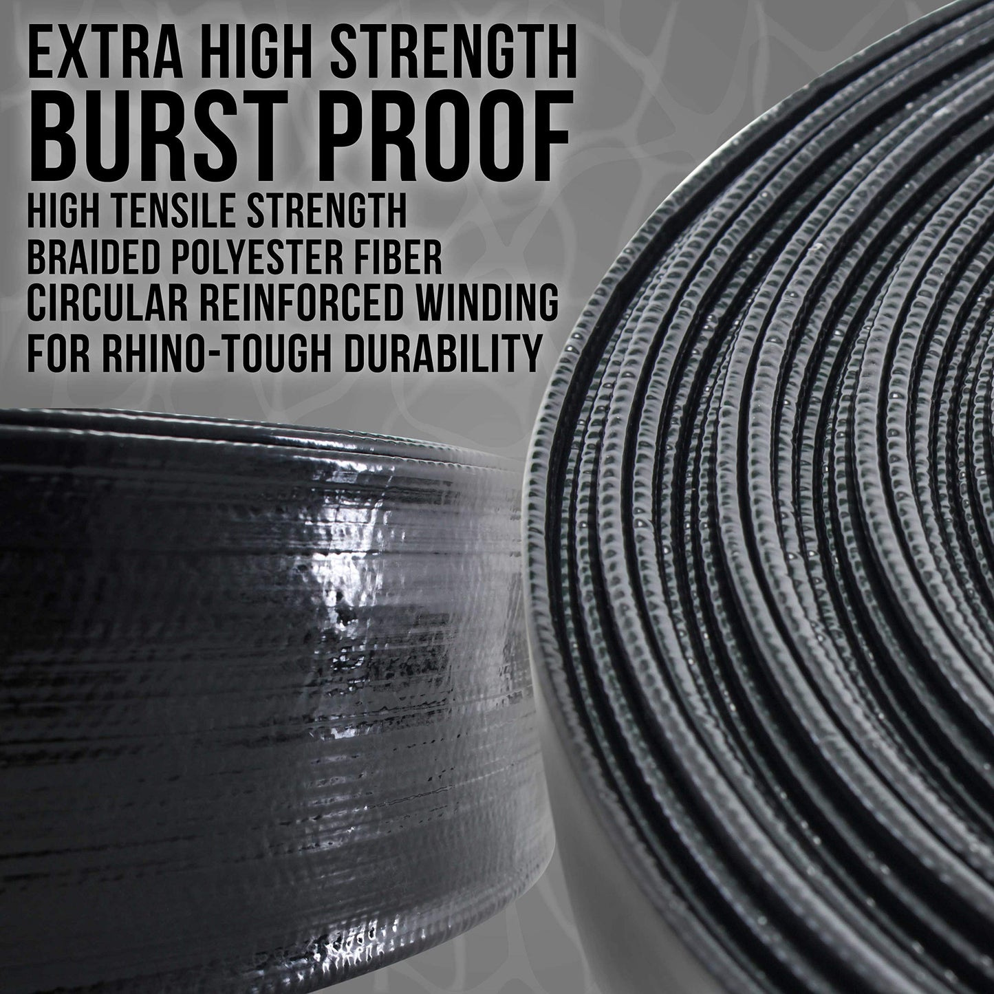 U.S. Pool Supply Pool Backwash Hose 1 1/2 Inch Diameter x 100 Feet - Discharge Hose for Pump, Sand Filter & Sump Pump Hoses - Burst Resistant Lay Flat Drainage Hoses for Inground & Above Ground Pools