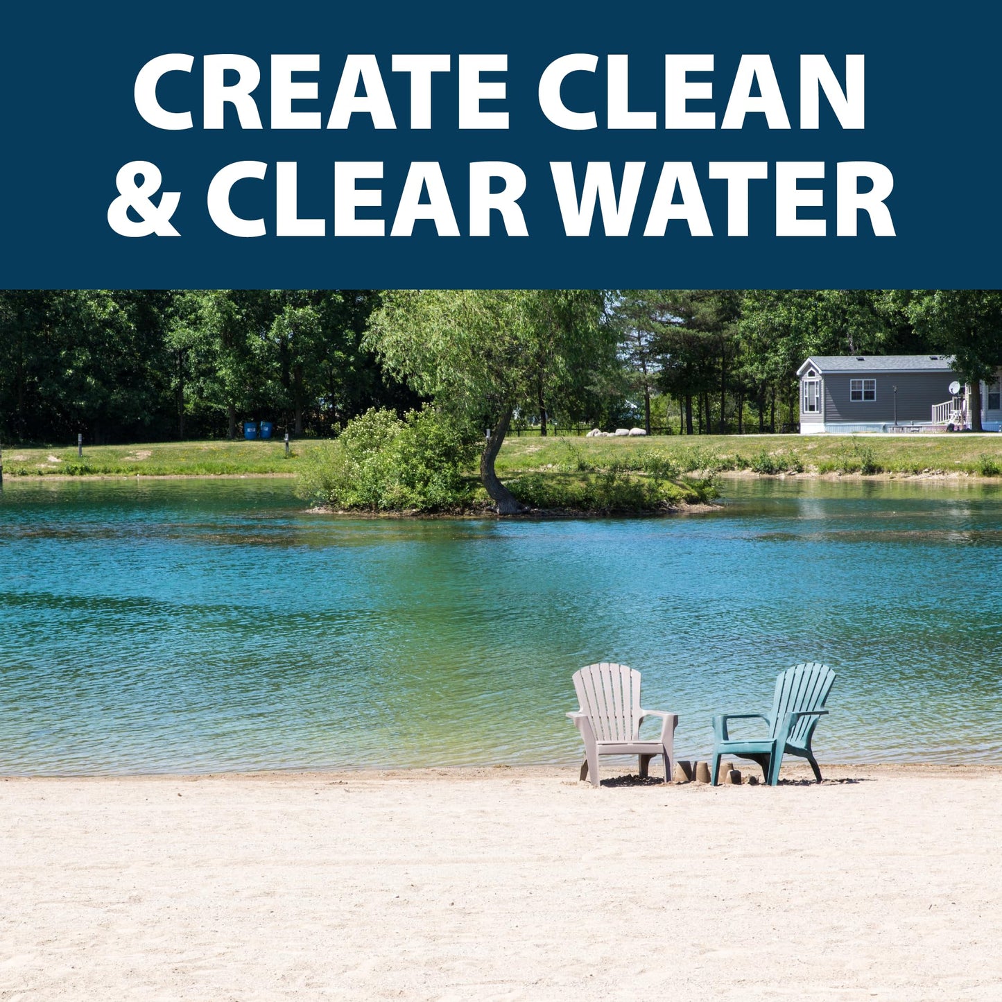 Airmax PondClear Packets, Beneficial Bacteria & Enzyme Clarifier Treatment with Ecoboost PRx, Clear & Clean Pond & Lake Water, Safe for Fish, 96 Count