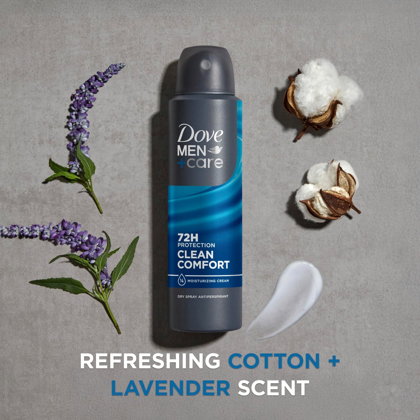 Dove Men+Care Antiperspirant Deodorant Dry Spray Clean Comfort For Men 72-hour Sweat and Odor Protection with Triple Defense Technology, 3.8 Ounce (Pack of 3)