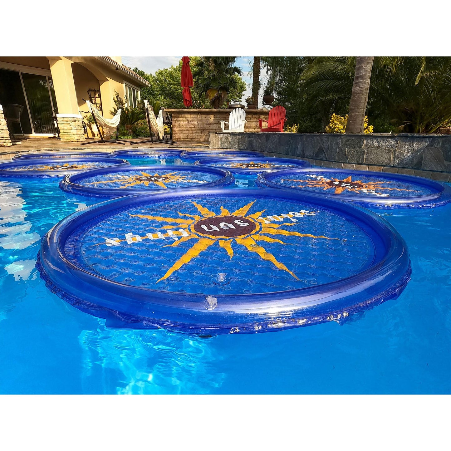 Solar Sun Rings 60 Inch Above Ground or Inground Swimming Pool Hot Tub Spa Heating Accessory Circula