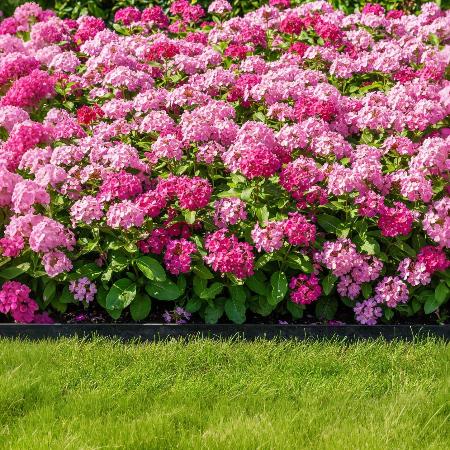 CEWOR Garden Edging Border, 50FT 2-Inch Flexible Landscape Edging with 48 Stakes, Tool-Free Plastic Lawn Border for Flower Bed Edging Borders, Yard & Landscaping Projects