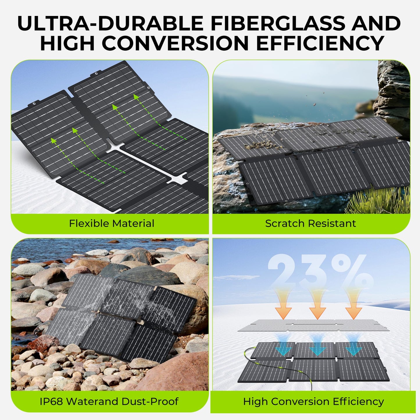 Portable Solar Generator, 300W Portable Power Station with Foldable 60W Solar Panel, 110V Pure Sine Wave 296Wh 80000mAh Lithium Battery Pack for Home Use RV Van Outdoor Camping-Panel included
