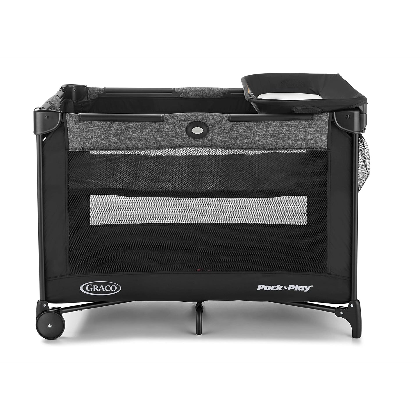 Graco Pack n’ Play CareSuite Playard, Portable Playpen with Baby Bassinet, Changing Table, Sky