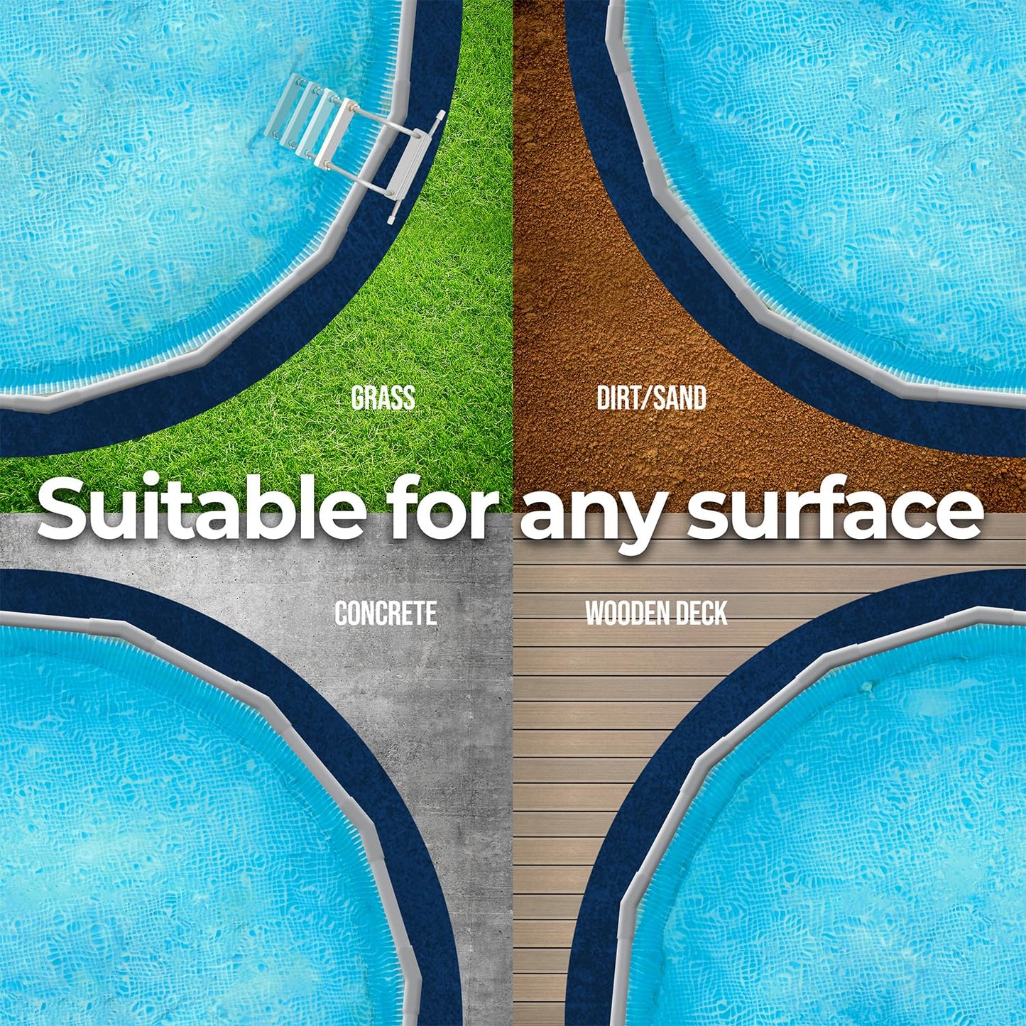 Shop Square 12-Foot-by-24-Foot Oval Pool Liner Pad for Above Ground Pools - Under Pool Padding, Above Ground Pool Pad Oval, Puncture Protection, Extend Liner Life, Durable Geotextile Material