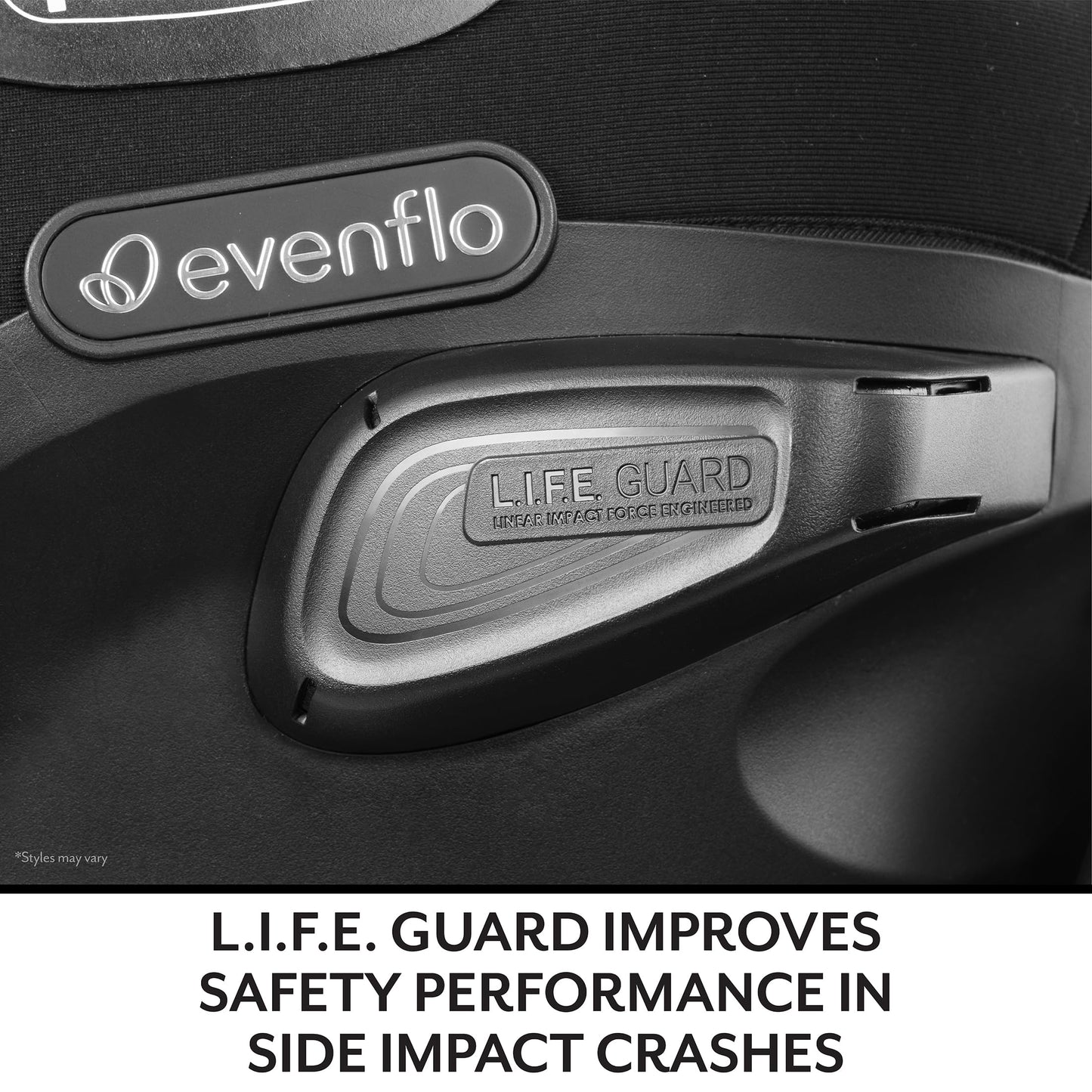Evenflo Revolve360 Extend Convertible Car Seat with 360 Degree Rotation, Extended Rear-Facing, Forward-Facing, Booster Mode, and Secure Latch Install, Travertine